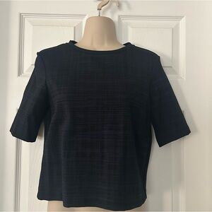 Theory Navy Short Sleeve Top NWT Size Small